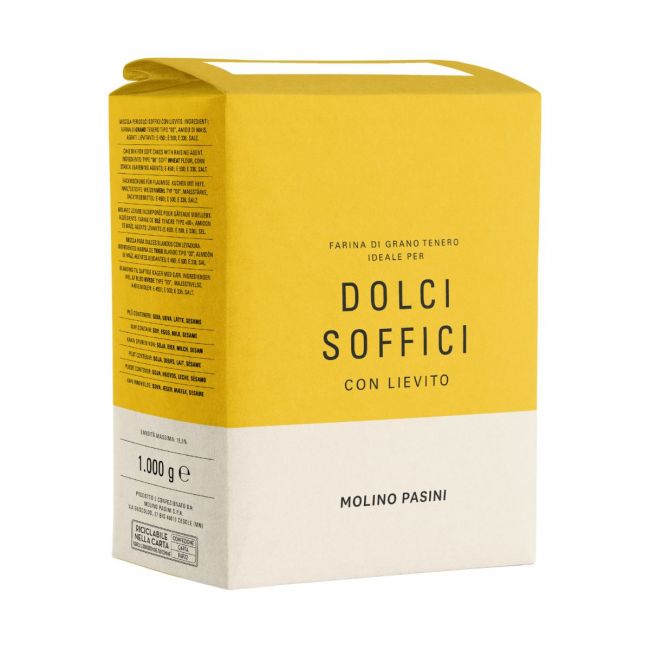 Molino Pasini Soft Cake Mix met Rijsmiddel - Fijn gemalen cake mix voor perfect gebak