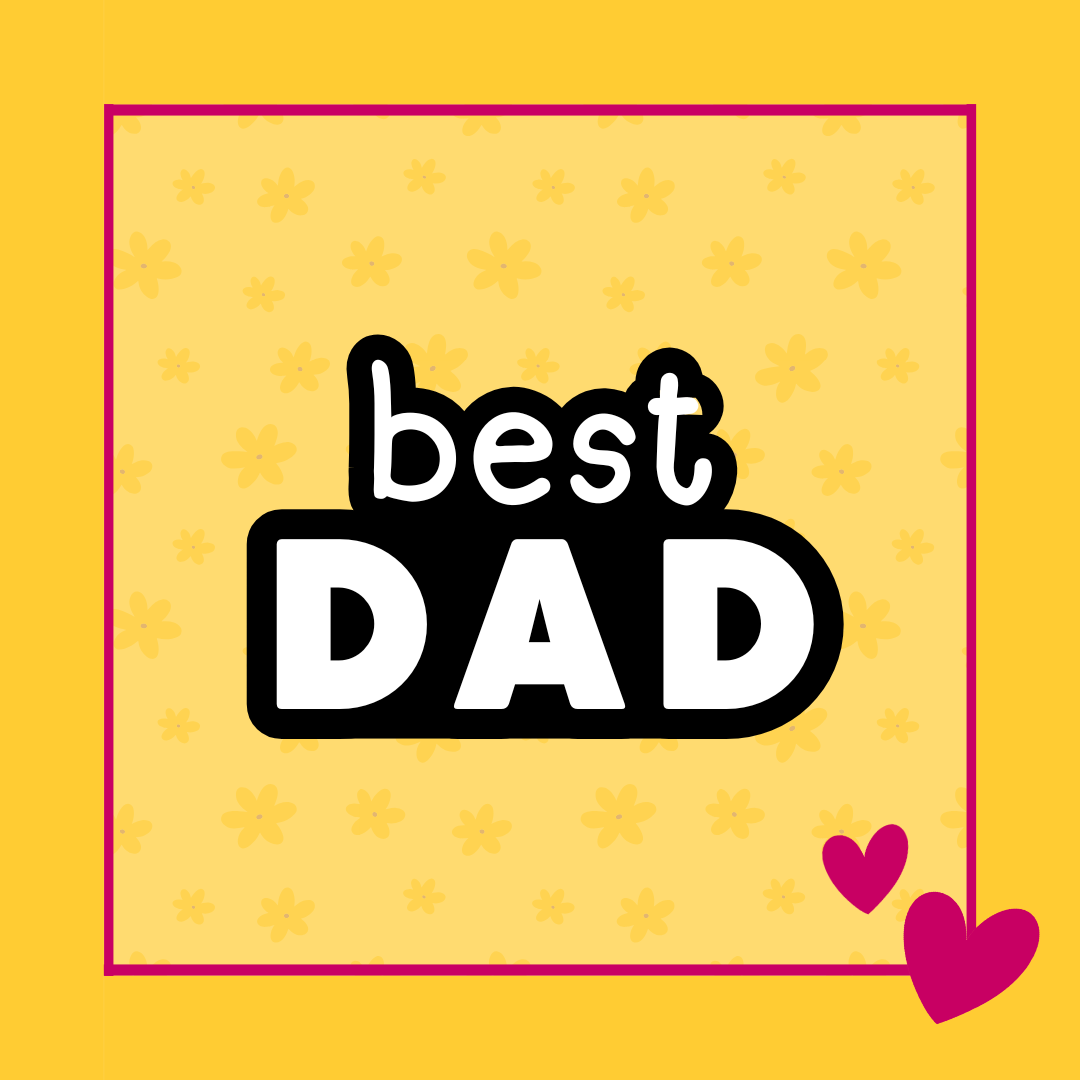 Tekst stempel Best Dad voor vaderdag koekjes met strakke Engelse afdruk in fondant of royal icing