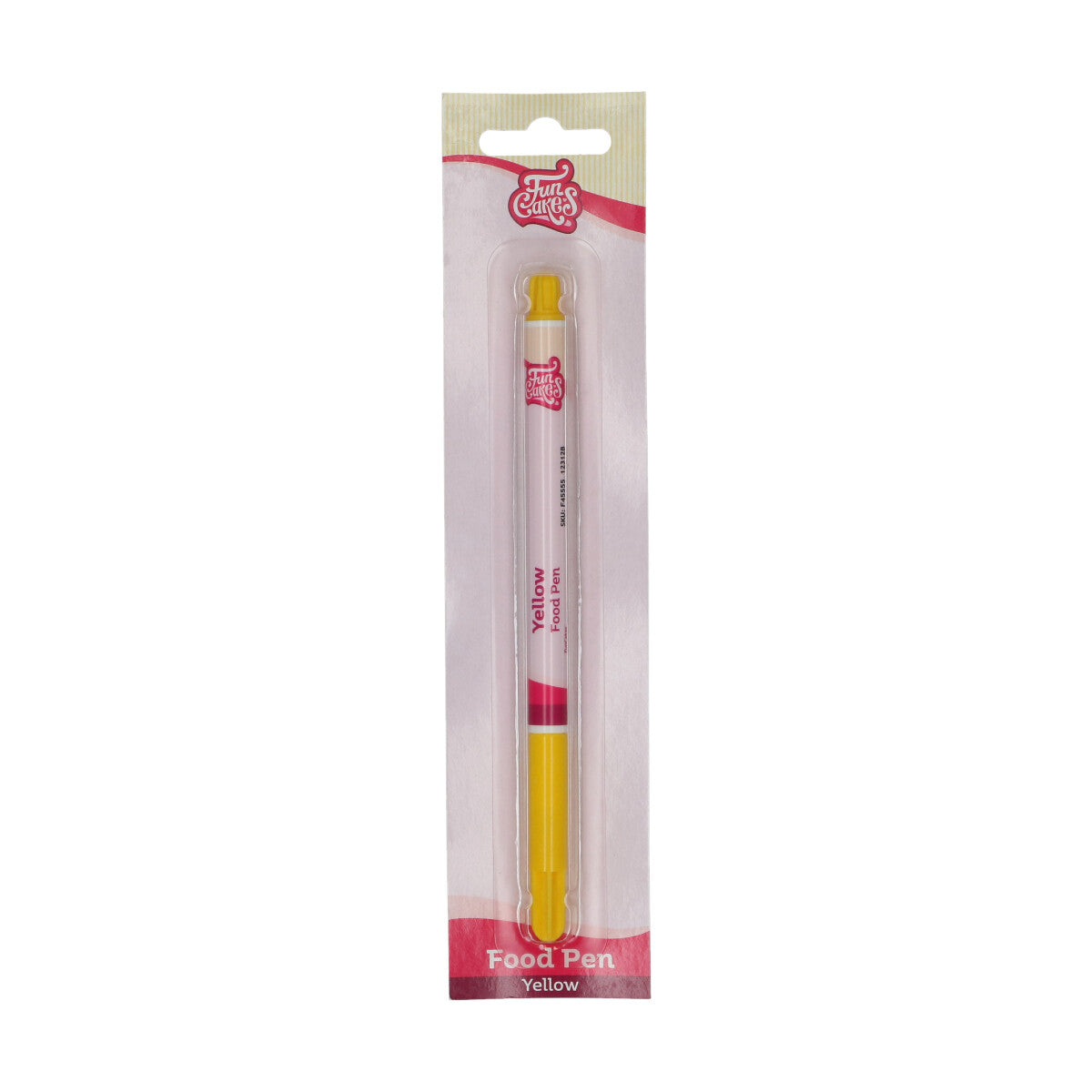 Verpakking FunCakes eetbare stift geel om mee op koekjes en fondant te tekenen