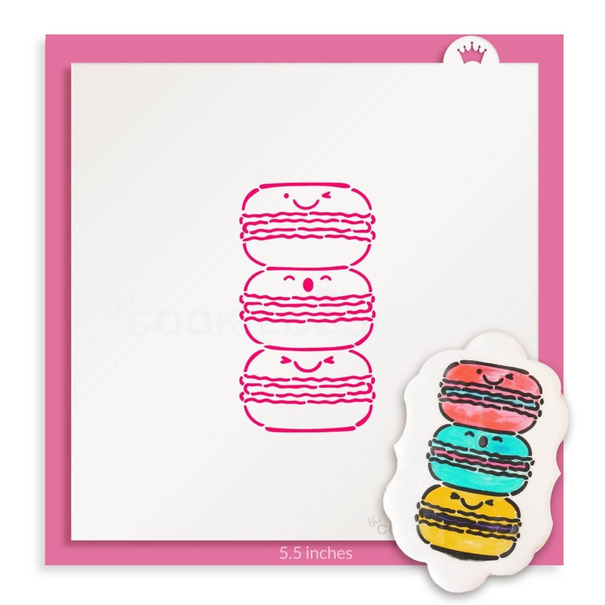 The Cookie Countess - Macaron PYO stencil