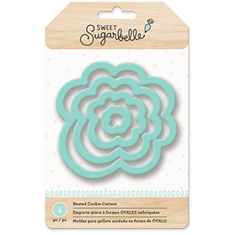 Sweet Sugarbelle set van vier bloemuitstekers in oplopende maten