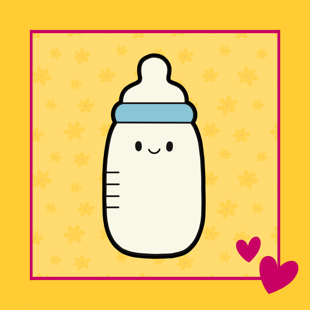 Lieve baby fles illustratie voor de Baby Fles koekjesuitsteker