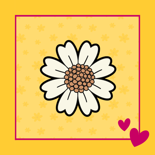 Lieve bloem illustratie voor de Bloem koekjesuitsteker