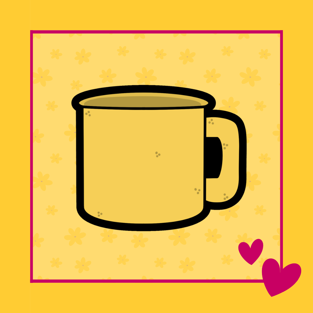 Camping mug uitsteker voor koekjes in de vorm van een mok