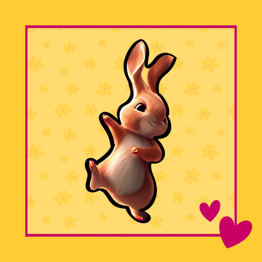 Dancing Bunny uitsteker voor koekjes in de vorm van een dansend konijn