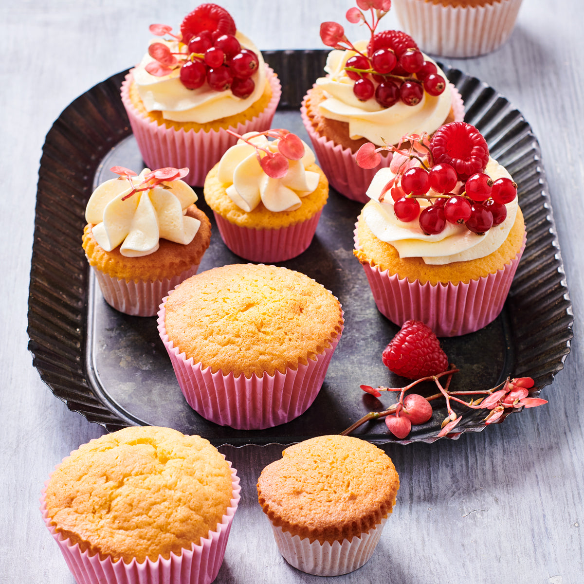 Met FunCakes glutenvrije mix gebakken cupcakes, afgewerkt met botercrème - sfeerfoto