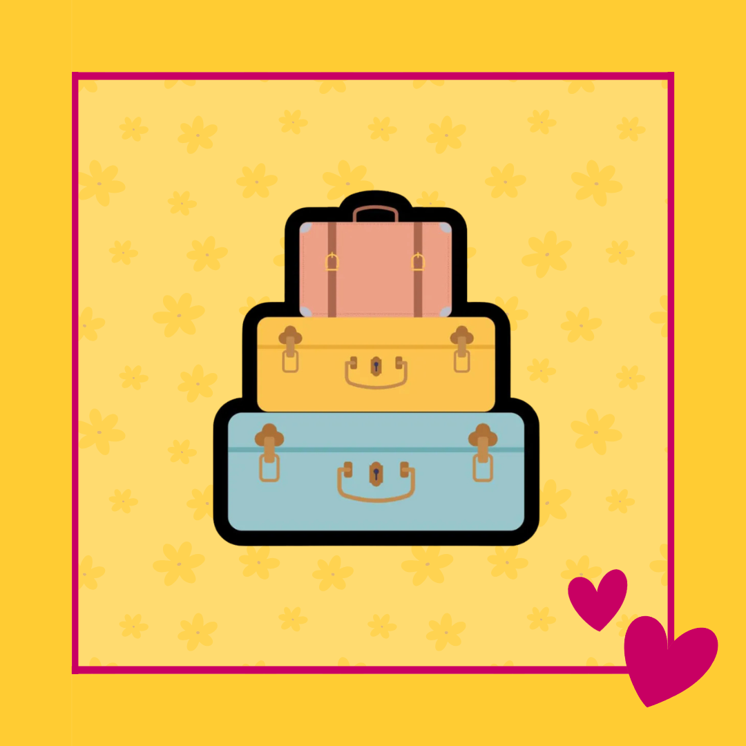 Koekjes uitsteker stapel koffers voor reis thema koekjes