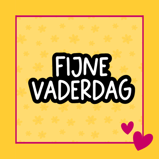 Tekststempel Fijne Vaderdag voor koekjes, geschikt voor fondant en royal icing, voor een strakke vaderdag tekstafdruk