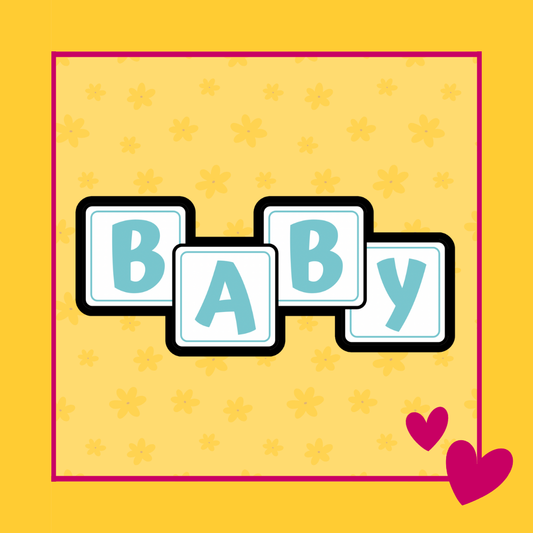 Koekjes uitsteker vier baby blokken, speelse blokvorm voor babykoekjes