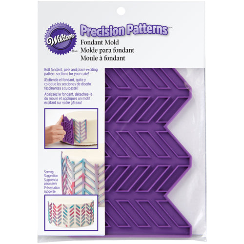 Wilton siliconen mat met visgraat-patroon voor fondant