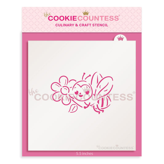 The Cookie Countess - Bee PYO stencil