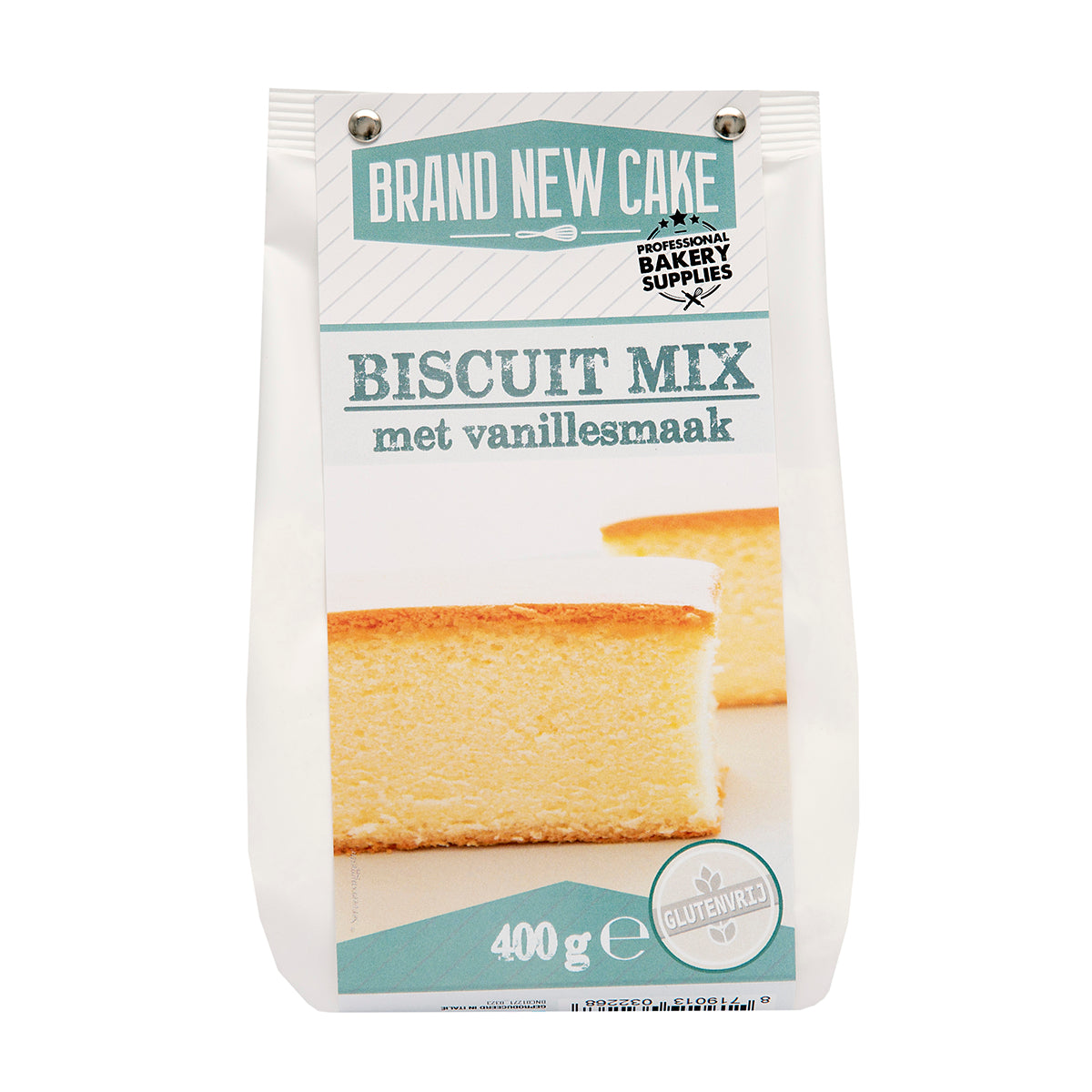 BrandNewCake glutenvrije Biscuit-mix 400g verpakking