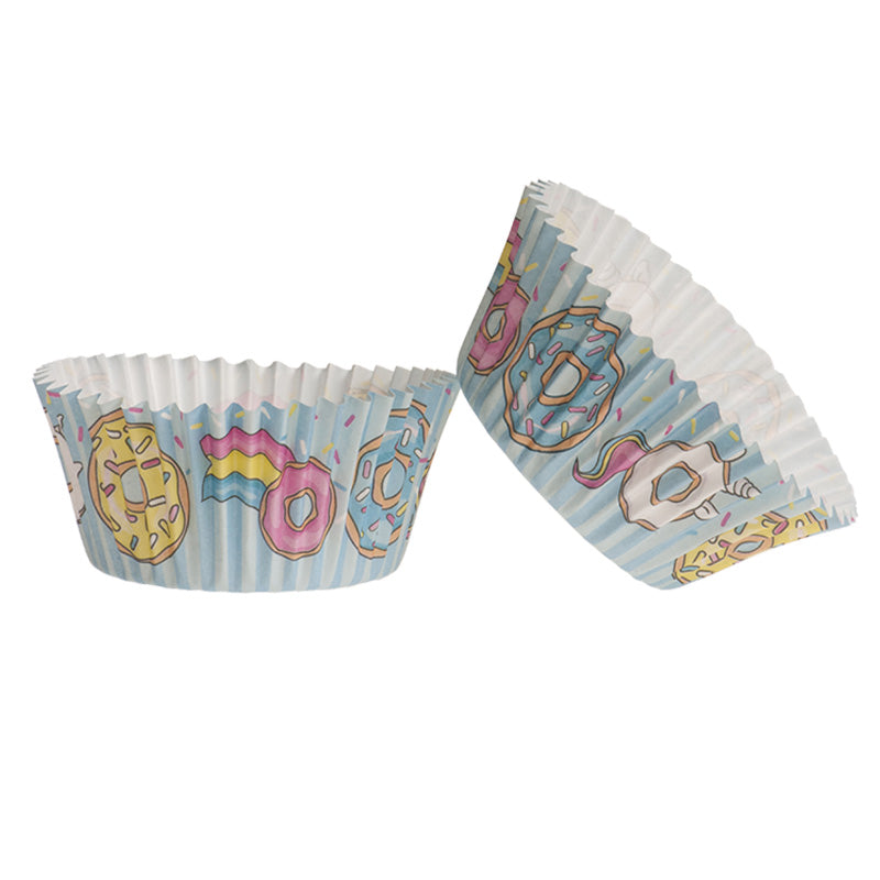 Dekora fast food cupcakevormpjes, papieren vormpjes met hamburgers en friet, set van 25