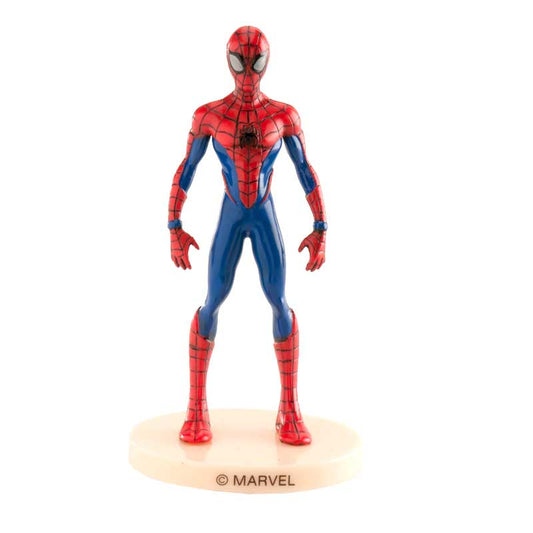 Spiderman taarttopper van Dekora, PVC figuurtje van 9 cm voor op een superheldentaart