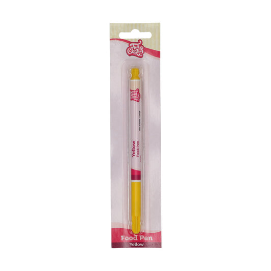 Verpakking FunCakes eetbare stift geel om mee op koekjes en fondant te tekenen