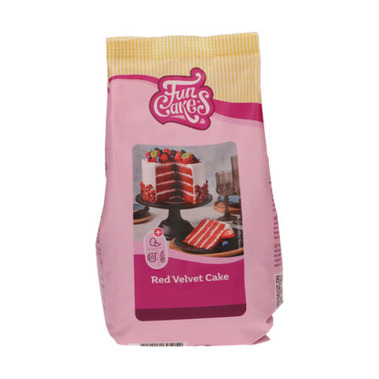 Pak Funcakes Mix voor Red Velvet Cake 500 gram