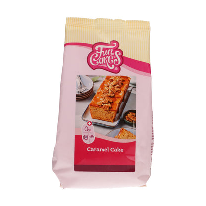 Verpakking FunCakes mix voor stroopwafel cake 400 g, bakmix met karamelsmaak