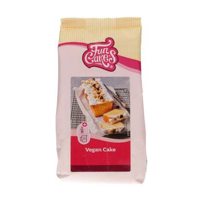 Verpakking FunCakes mix voor vegan cake 400 g, bakmix voor een veganistische cake of koekjes