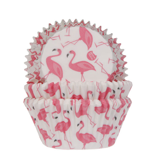 House of Marie cupcake vormpjes met flamingo-print