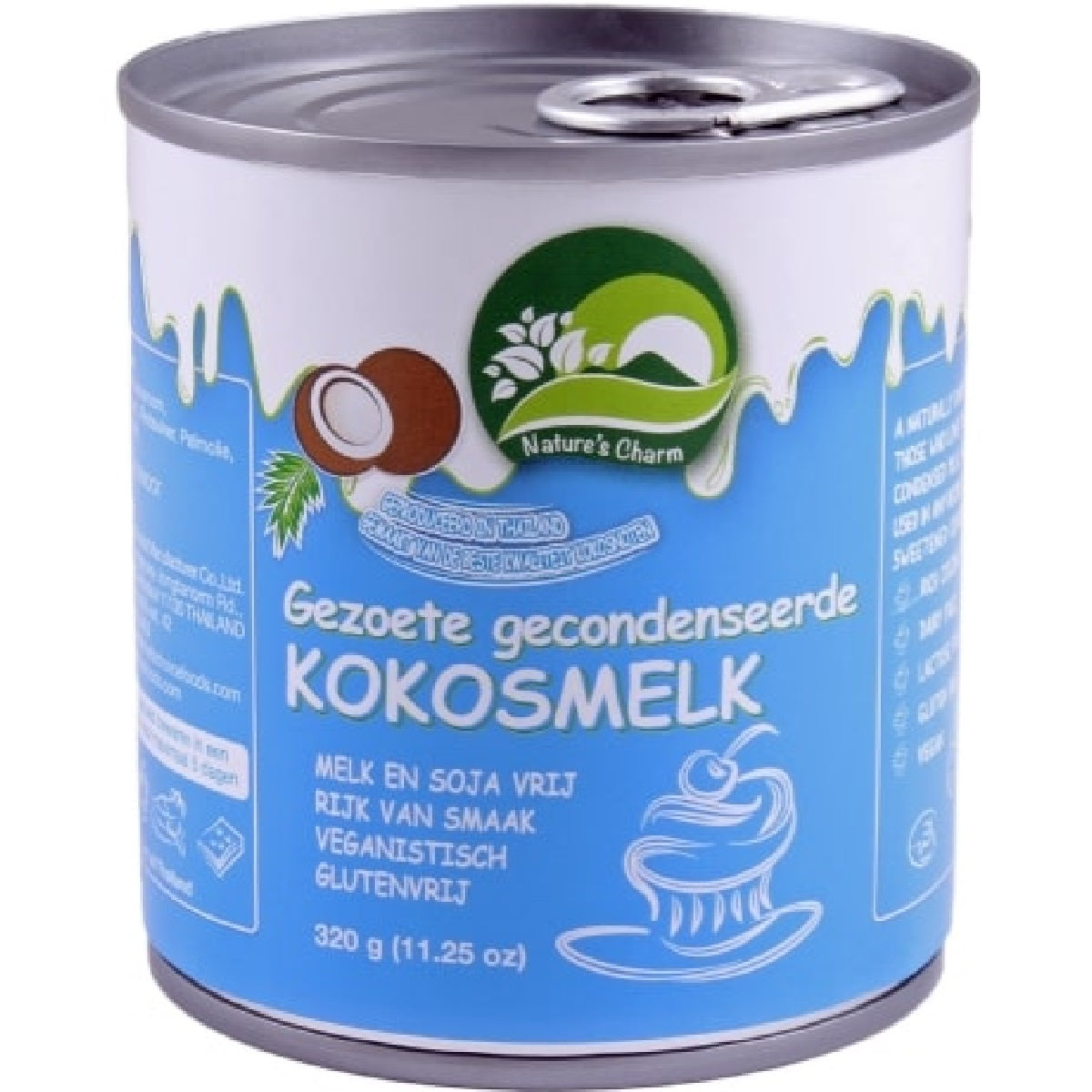 Nature's Charm gezoete gecondenseerde kokosmelk 320g blik