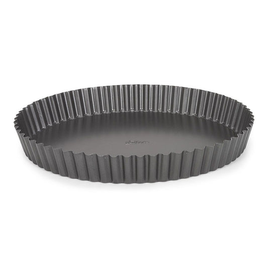 Ronde metalen vlaaivorm van 28 cm van Patisse – bakvorm voor vlaai of open taartbodem
