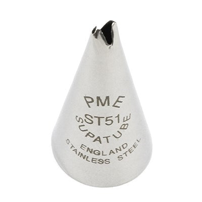 PME Supatube spuitmondje ST.51 middelgroot blad van roestvrij staal