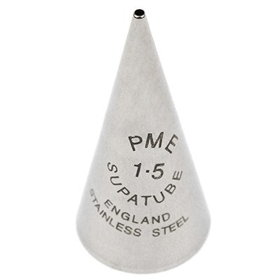PME rond schrijf-spuitmondje No. 1,5 van roestvrij staal