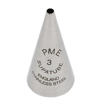 PME rond schrijf-spuitmondje No. 3 van roestvrij staal