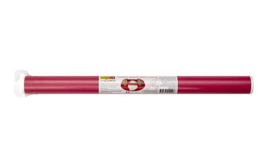 ScrapCooking roze deegroller 38 cm met antikleeflaag voor fondant en koekjesdeeg