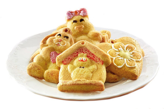 My Lovely Cookies siliconen mat van Silikomart voor het bakken van 12 koekjes met design