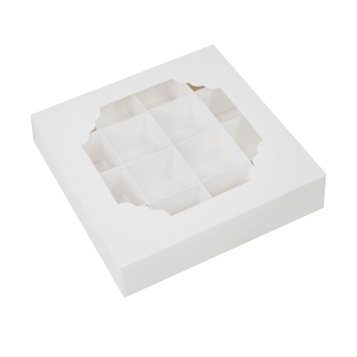 Witte Simply Making koekjesdoos met 16-vaks insert en venster