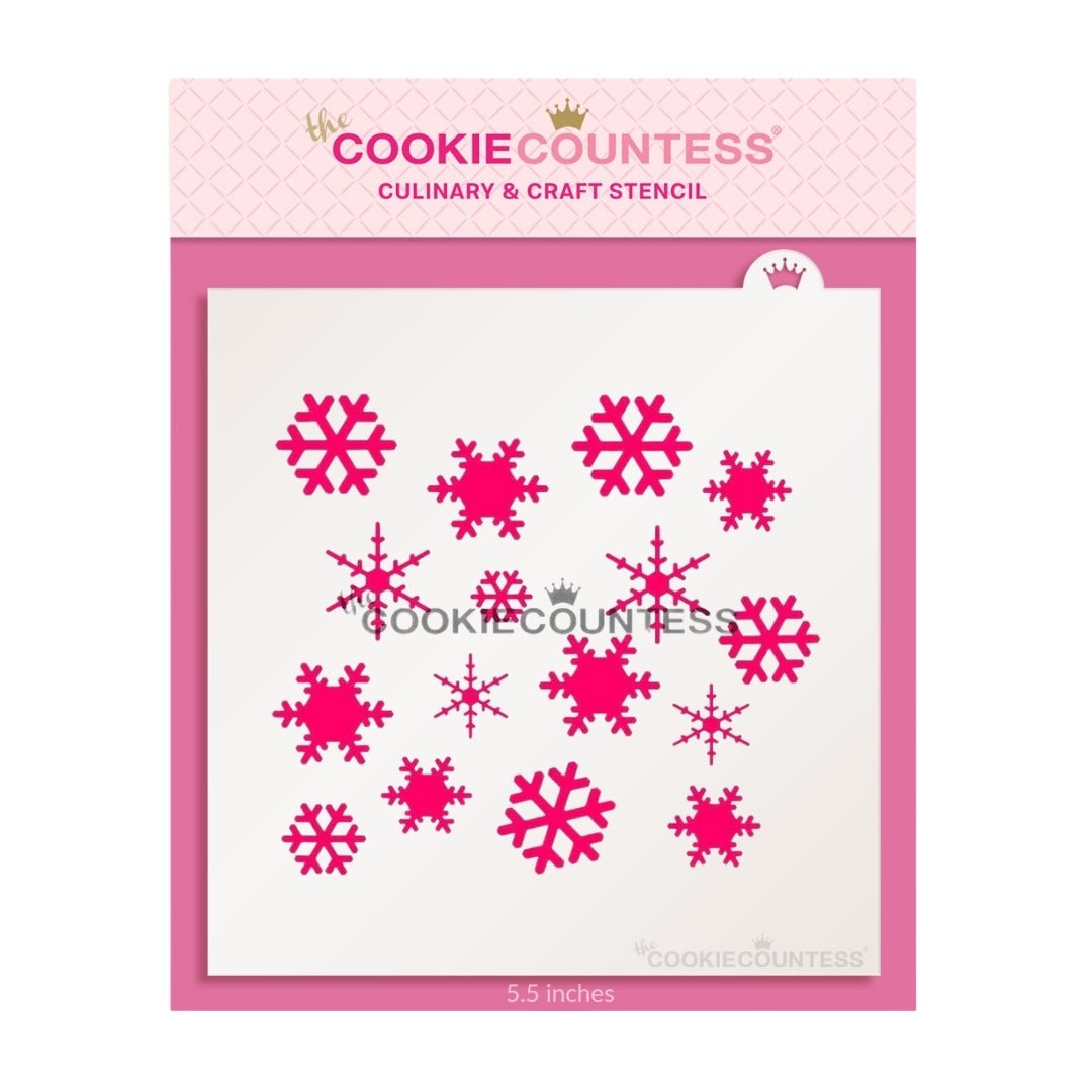The Cookie Countess - Snowflakes stencil