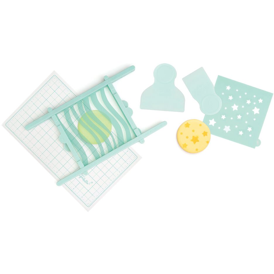 Sweet Sugarbelle icing scraper set met twee schrapers voor royal icing en stencils