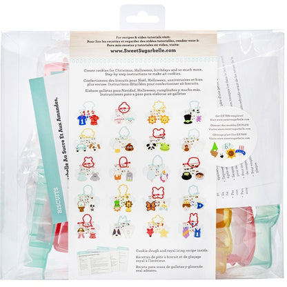Inhoud van de Sweet Sugarbelle Shape Shifter Set 2 met sjablonen en instructiekaarten