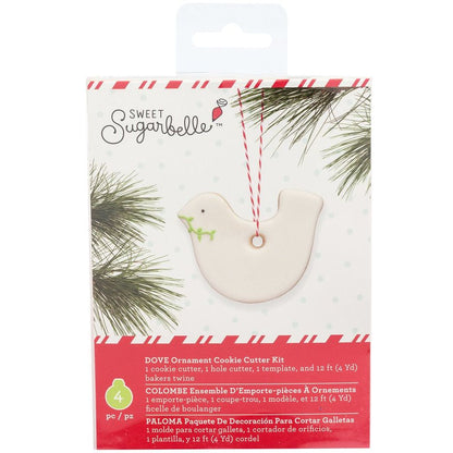 Sweet Sugarbelle Ornament Kit met duif-uitsteker, mini uitsteker voor het ophanggaatje en koord