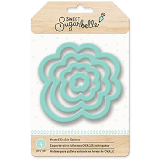 Sweet Sugarbelle set van vier bloemuitstekers in oplopende maten