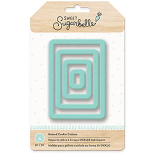 Sweet Sugarbelle set van vier rechthoekige uitstekers in oplopende maten