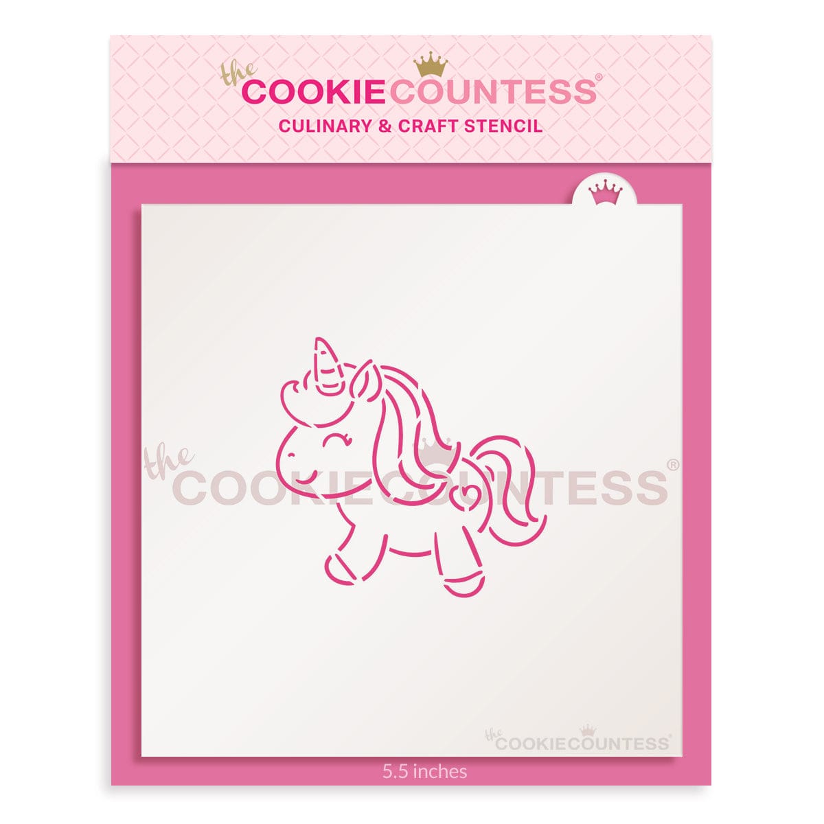 The Cookie Countess - Sweetie Unicorn PYO stencil