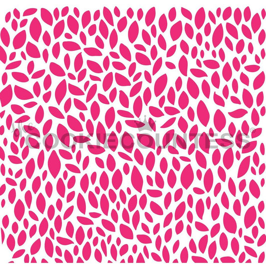 Leaf Pattern stencil van The Cookie Countess met bladeren-patroon voor het decoreren van koekjes