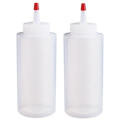 Wilton mini knijpflesjes set van 2 voor het doseren van icing en chocolade