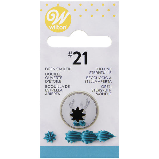 Wilton open ster spuitmondje #21 van metaal