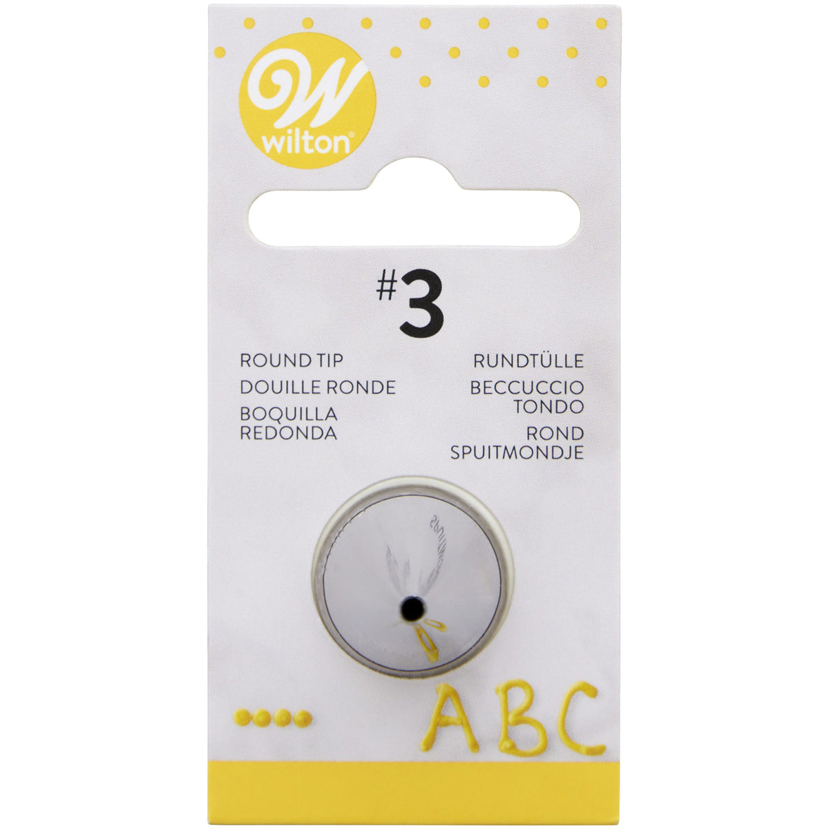 Wilton rond spuitmondje #3 van metaal