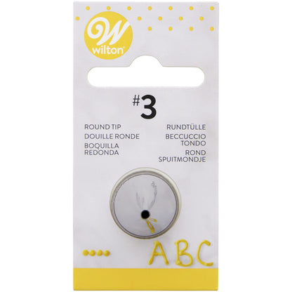 Wilton rond spuitmondje #3 van metaal