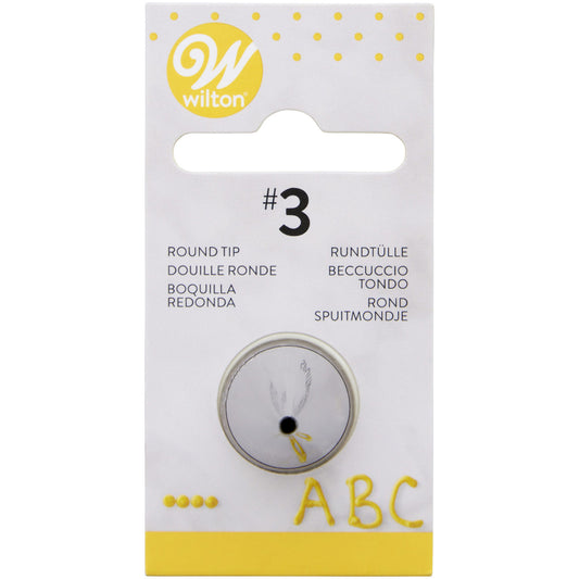 Wilton rond spuitmondje #3 van metaal