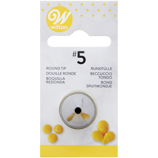 Wilton rond spuitmondje #5 van roestvrij staal