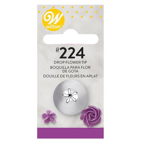 Wilton dropflower spuitmondje #224 van roestvrij staal