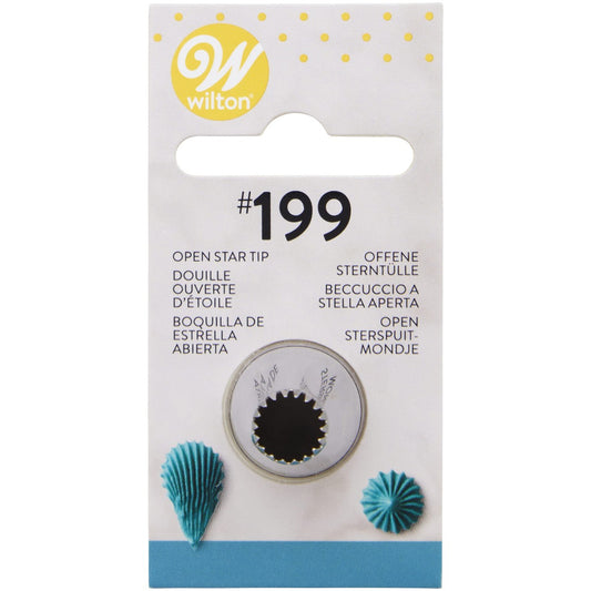Wilton open ster spuitmondje #199 van roestvrij staal