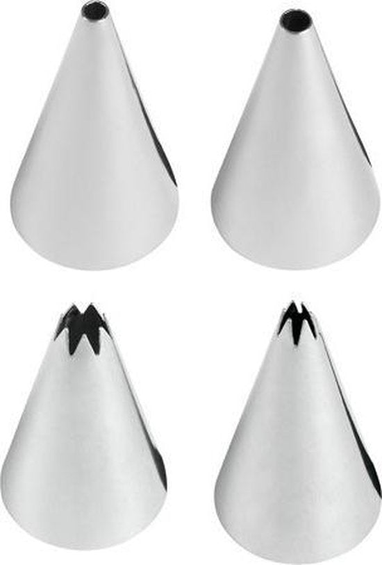 Wilton spuitmondjes set klein met de mondjes #003, #005, #016 en #018 in blisterverpakking