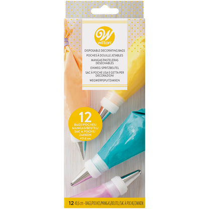 Wilton wegwerp spuitzakken 40 cm, 12 stuks in dispenserdoos